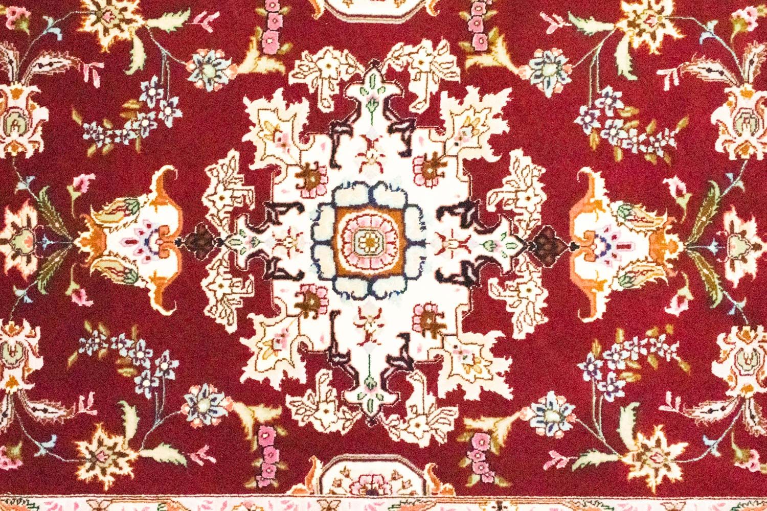 Tapis de couloir Tapis persan - Tabriz - Royal - 202 x 81 cm - rouge