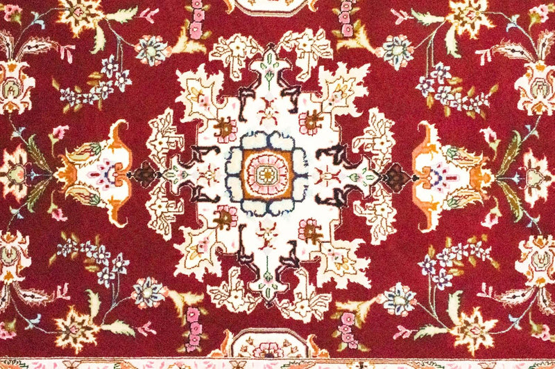 Tapis de couloir Tapis persan - Tabriz - Royal - 202 x 81 cm - rouge