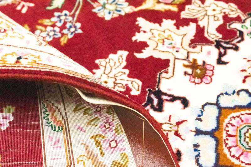 Tapis de couloir Tapis persan - Tabriz - Royal - 202 x 81 cm - rouge