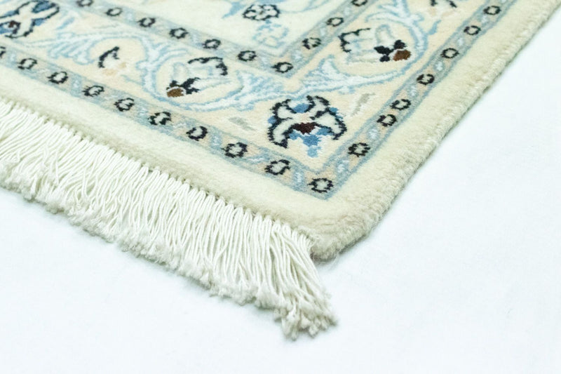 Tapis de couloir Tapis persan - Nain - 194 x 79 cm - blanc naturel