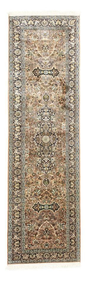 Tapis de couloir Tapis en soie - Soie du Cachemire - 278 x 77 cm - rouge