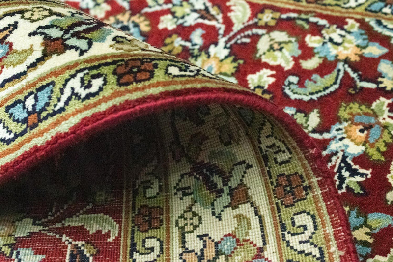 Tapis en soie - Soie du Cachemire - 95 x 63 cm - rouge