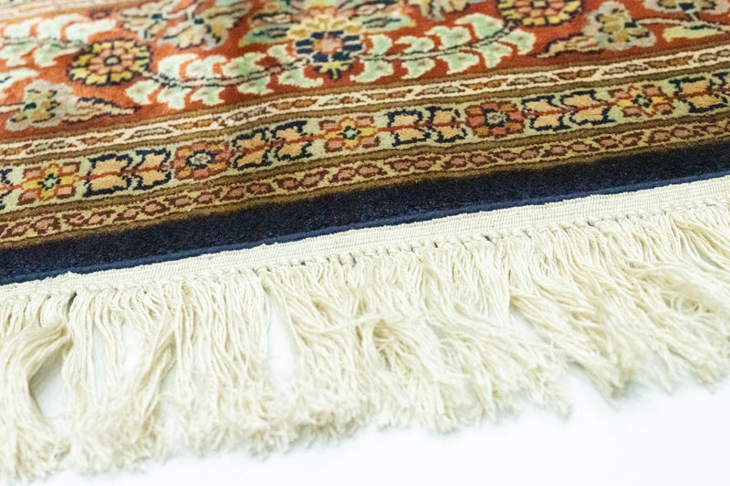 Tapis en soie - Soie du Cachemire originale  - 127 x 125 cm - bleu