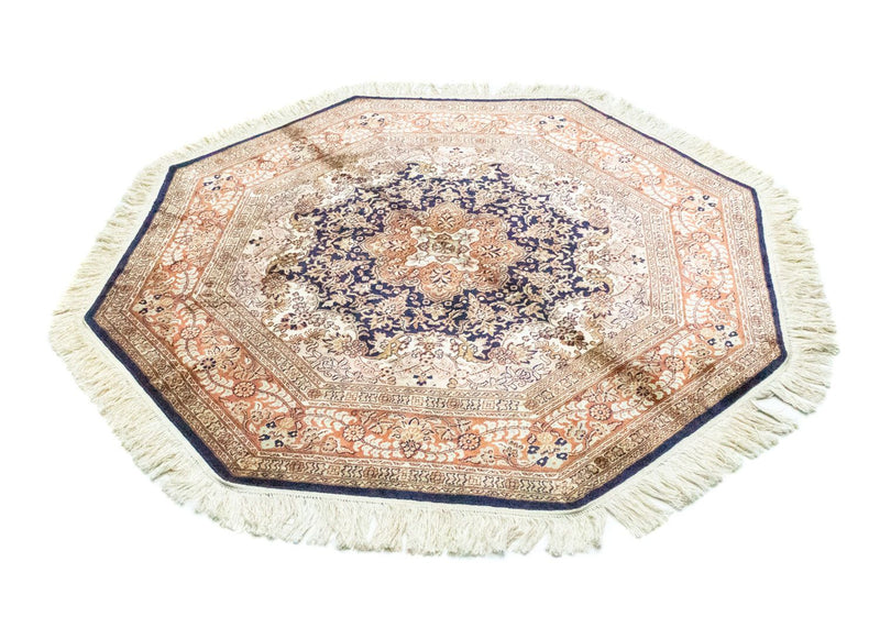 Tapis en soie - Soie du Cachemire originale  - 127 x 125 cm - bleu