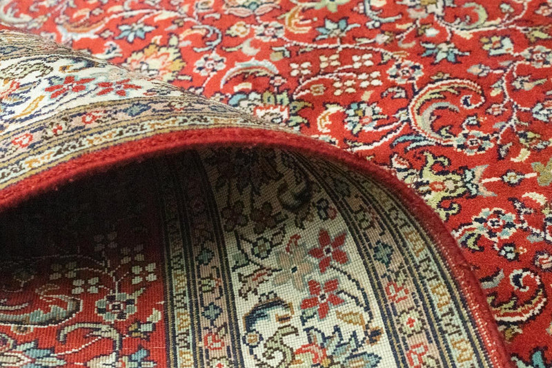 Tapis en soie - Soie du Cachemire - 159 x 100 cm - rouge