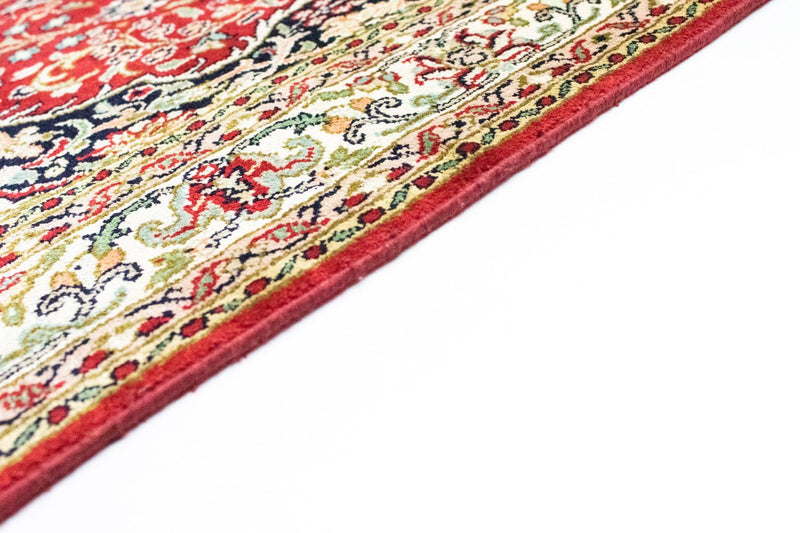 Tapis de couloir Tapis en soie - Soie du Cachemire - 237 x 80 cm - rouge