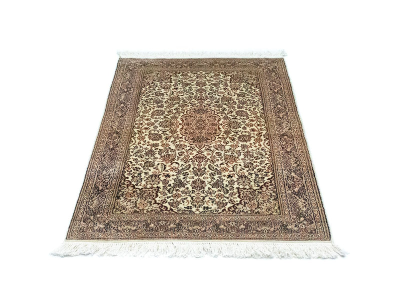 Tapis en soie - Soie du Cachemire - 124 x 78 cm - beige