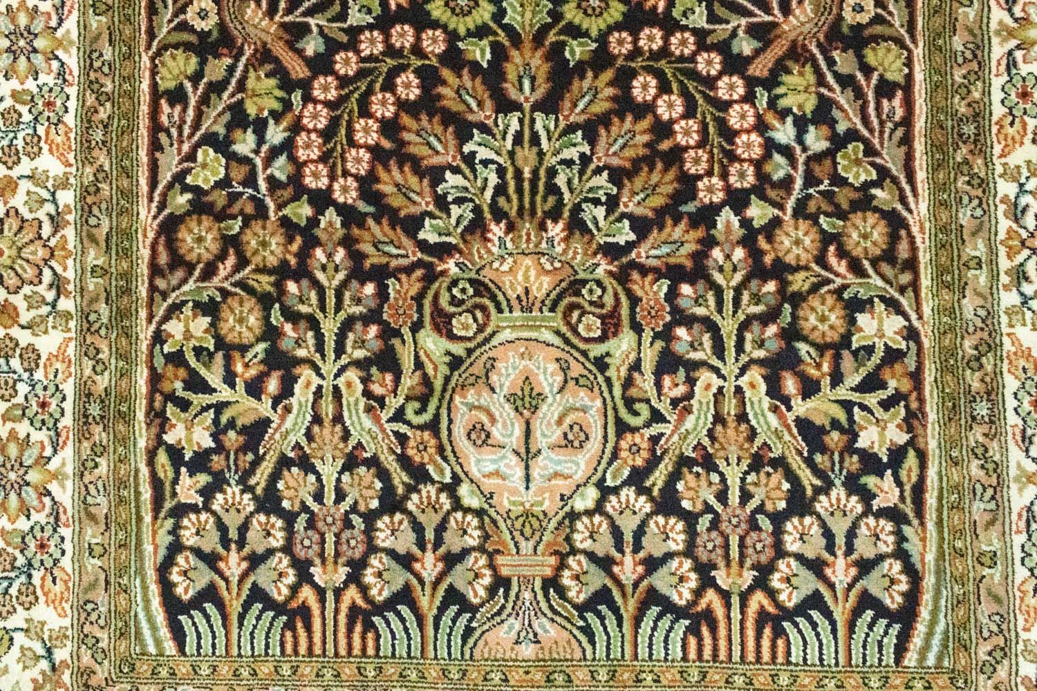 Seidenteppich - Kaschmir Seide 156 x 95 cm Teppichbrücke
