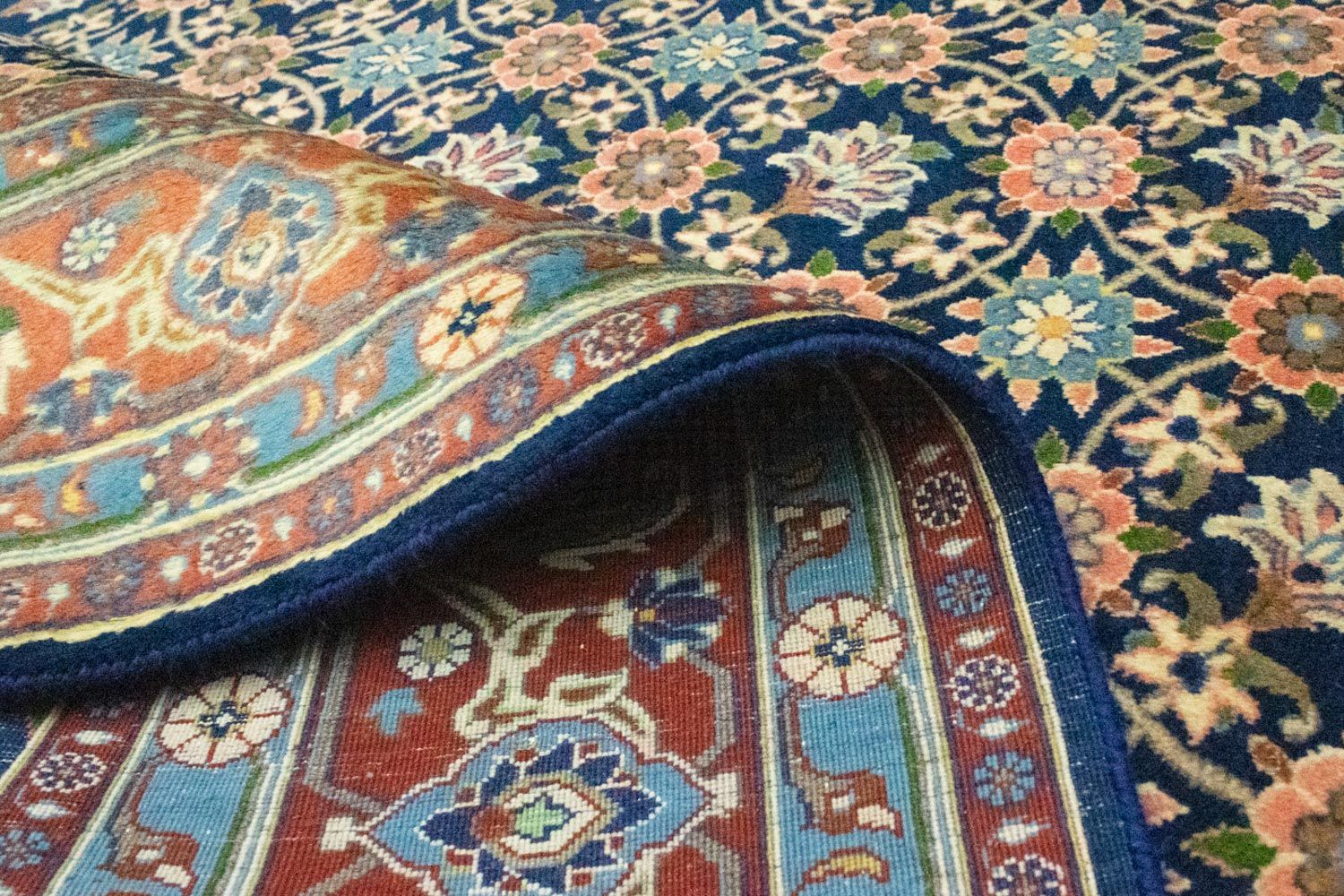 Tapis persan - Nomadic - 287 x 192 cm - bleu