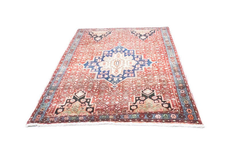 Tapis persan - Nomadic - 195 x 136 cm - rouge