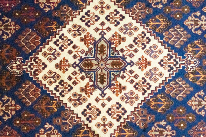 Tapis persan - Nomadic - 318 x 229 cm - bleu