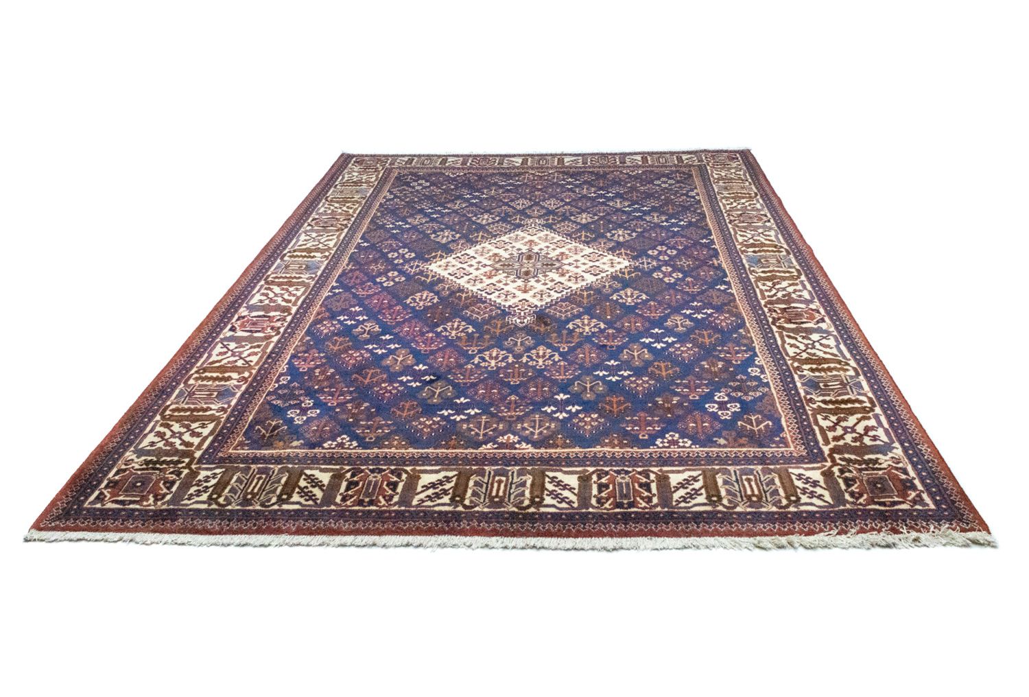 Tapis persan - Nomadic - 318 x 229 cm - bleu