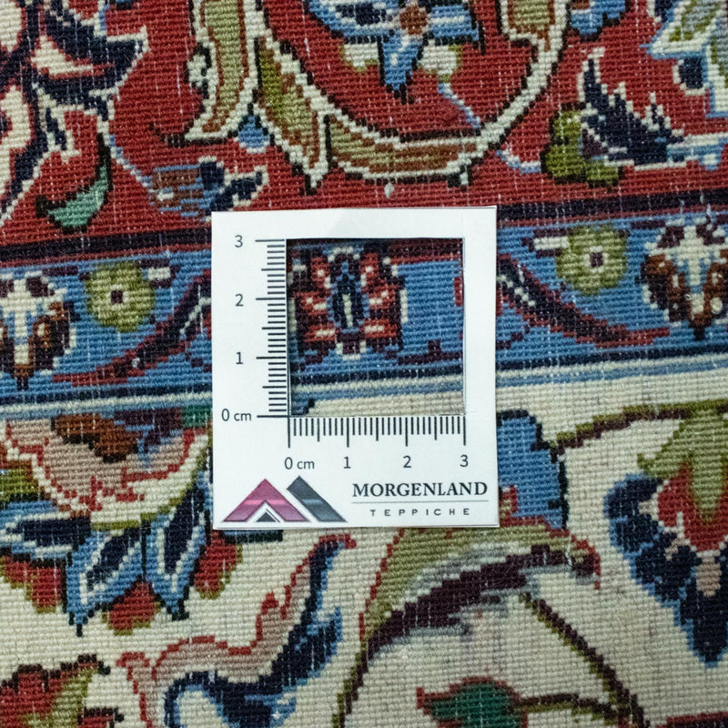Tapis de couloir Tapis persan - Isfahan - Premium - 364 x 90 cm - beige