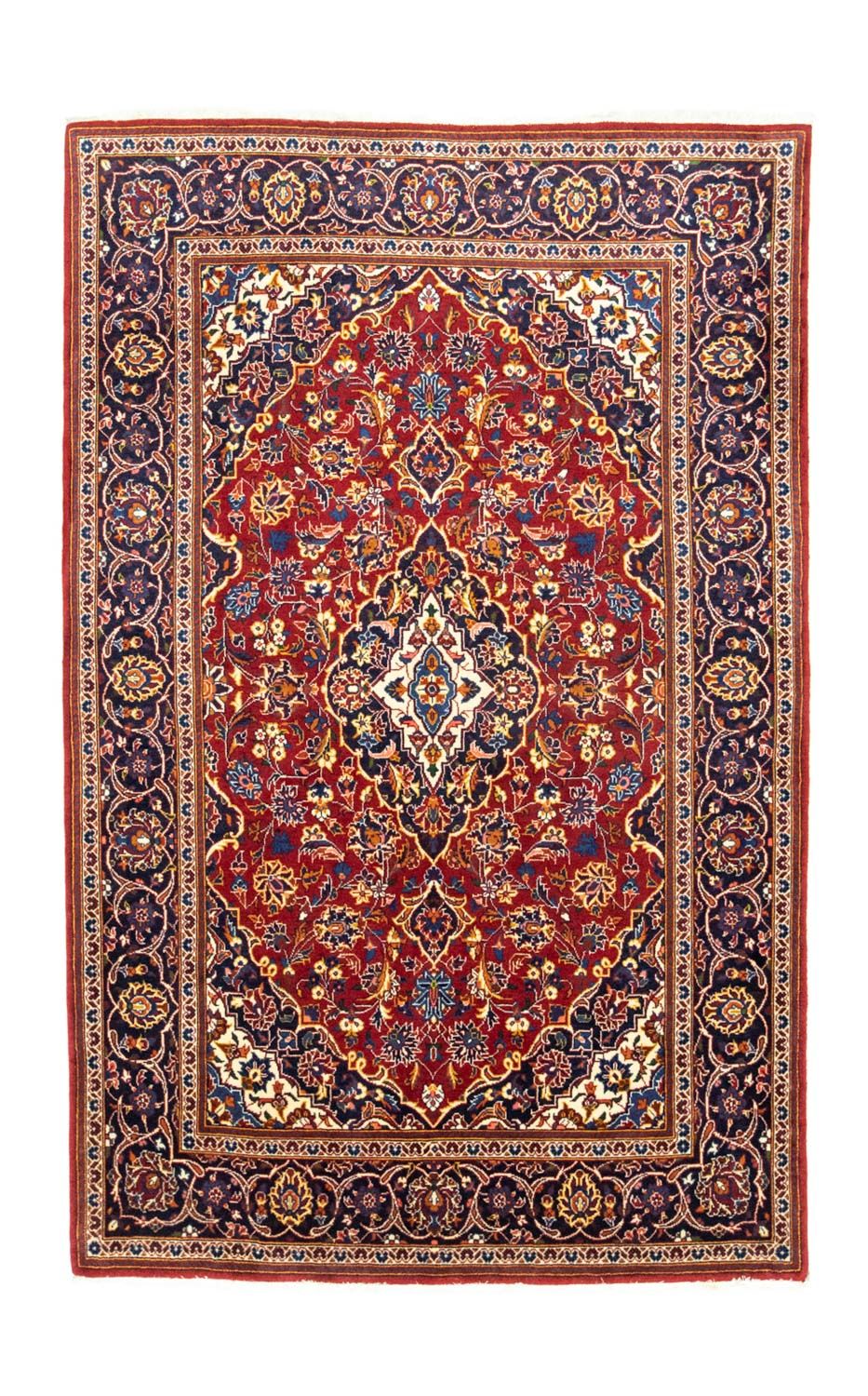 Tapis persan - Keshan - 210 x 135 cm - rouge