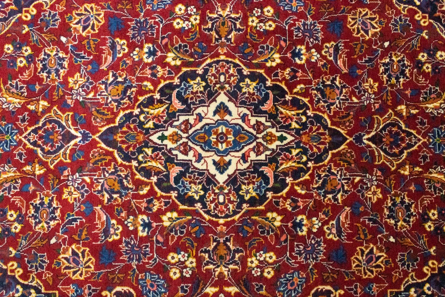 Tapis persan - Keshan - 210 x 135 cm - rouge
