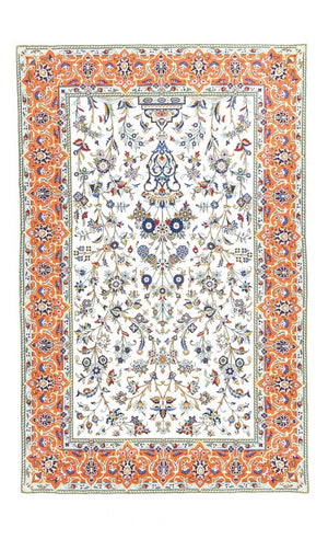 Tapis persan - Tabriz - 215 x 141 cm - beige