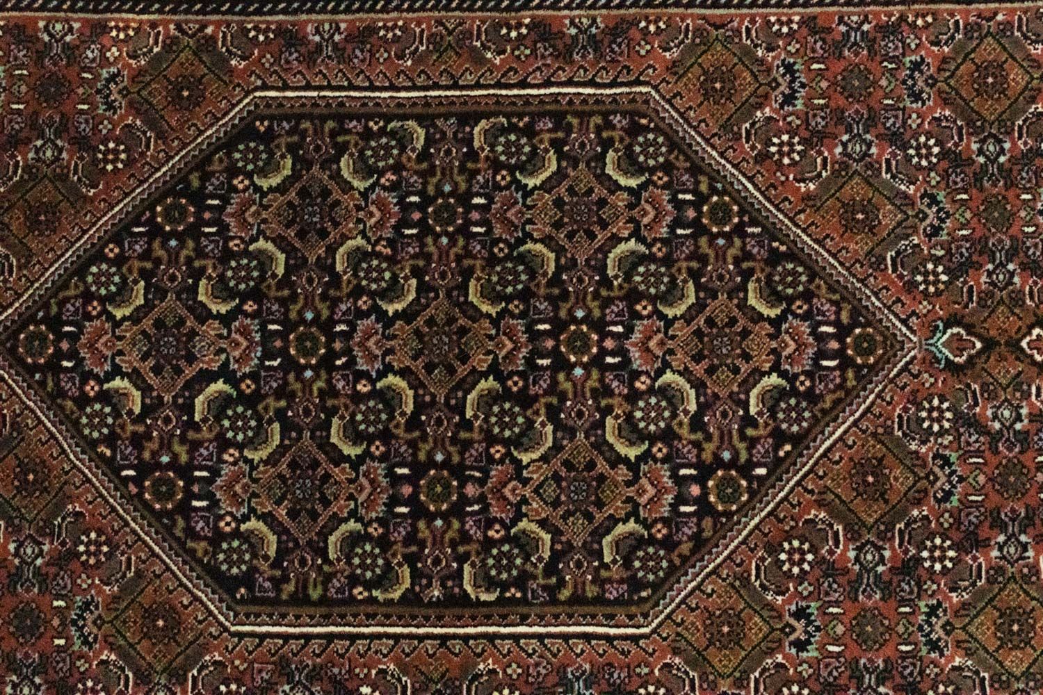 Tapis de couloir Tapis persan - Bidjar - 237 x 69 cm - marron