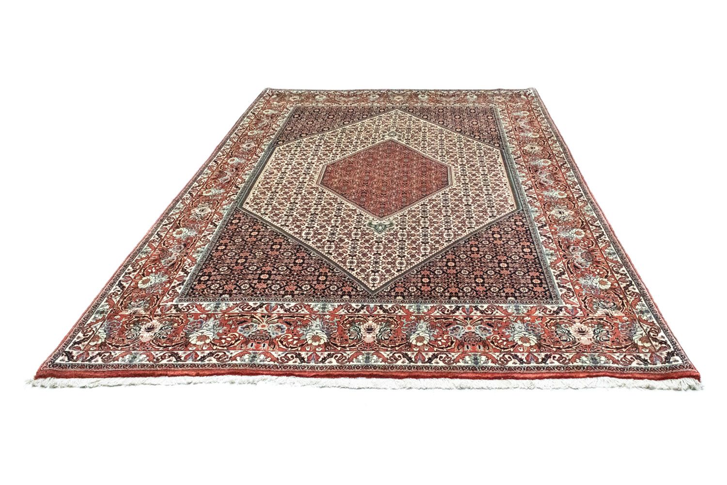 Tapis persan - Bidjar - 300 x 199 cm - rouge