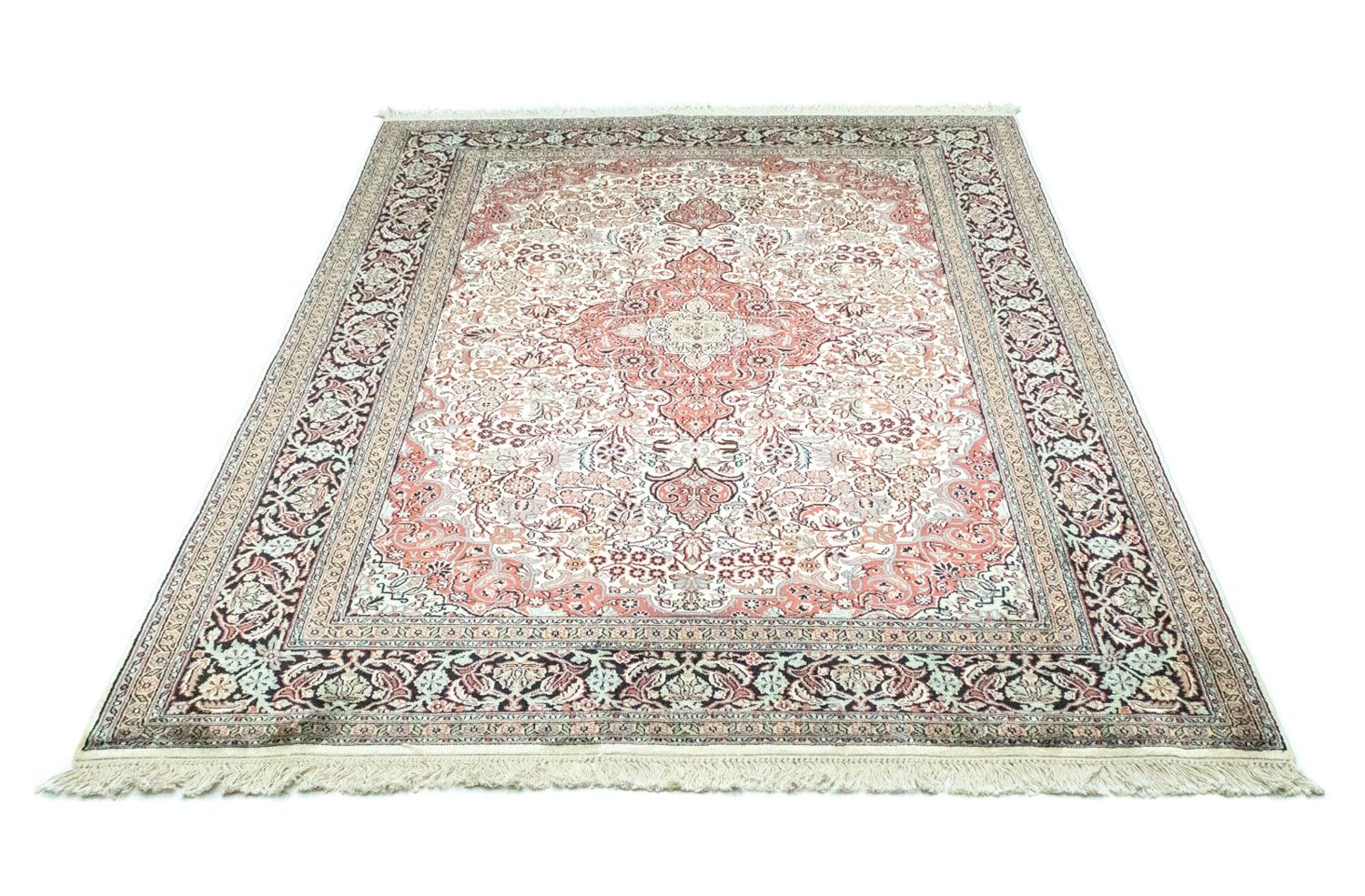 Tapis en soie - Soie du Cachemire - 218 x 153 cm - beige