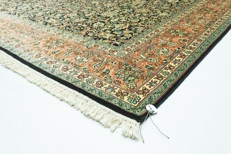 Tapis en soie - Soie du Cachemire - 315 x 214 cm - bleu