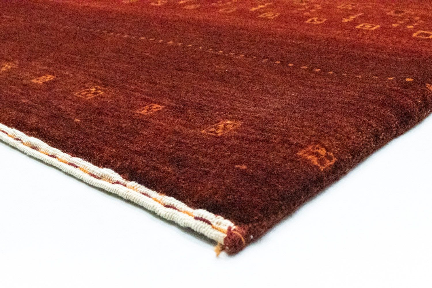 Tapis Gabbeh - Loribaft Persan - 301 x 198 cm - rouge