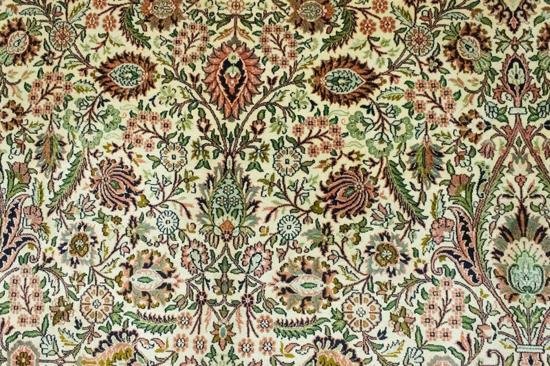 Tapis en soie - Soie du Cachemire - 316 x 211 cm - beige