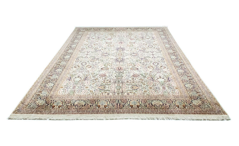 Tapis en soie - Soie du Cachemire - 316 x 211 cm - beige