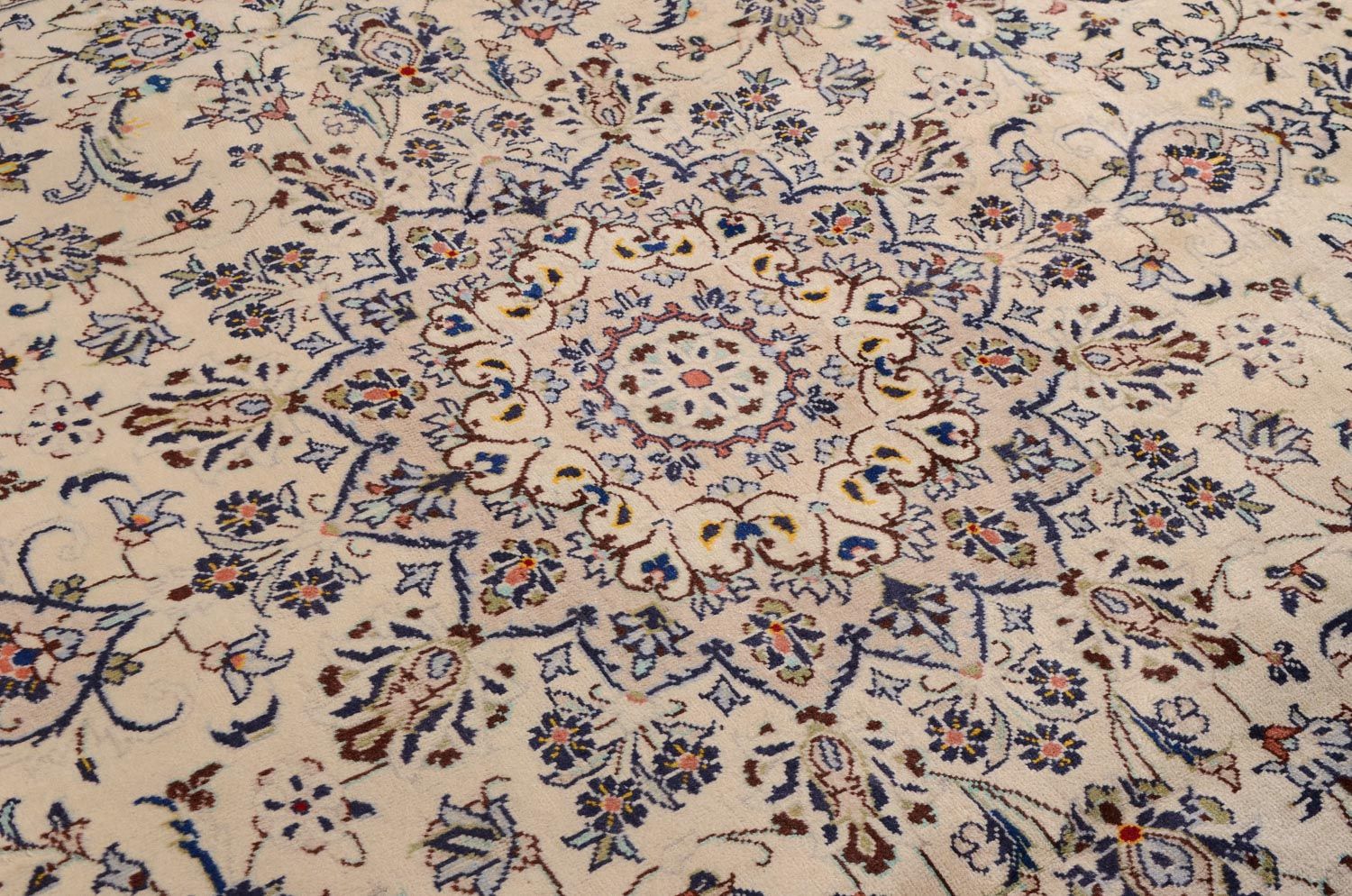 Tapis persan - Keshan - 338 x 240 cm - beige