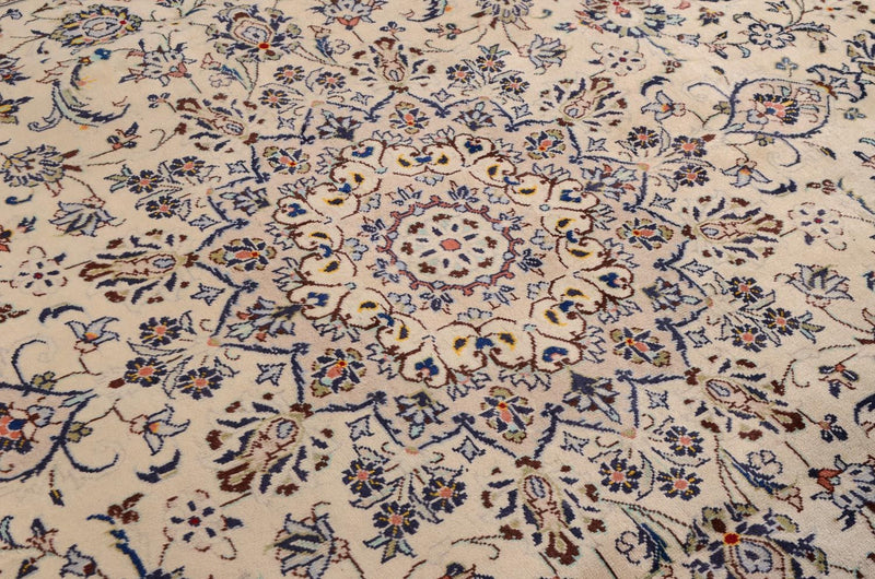 Tapis persan - Keshan - 338 x 240 cm - beige