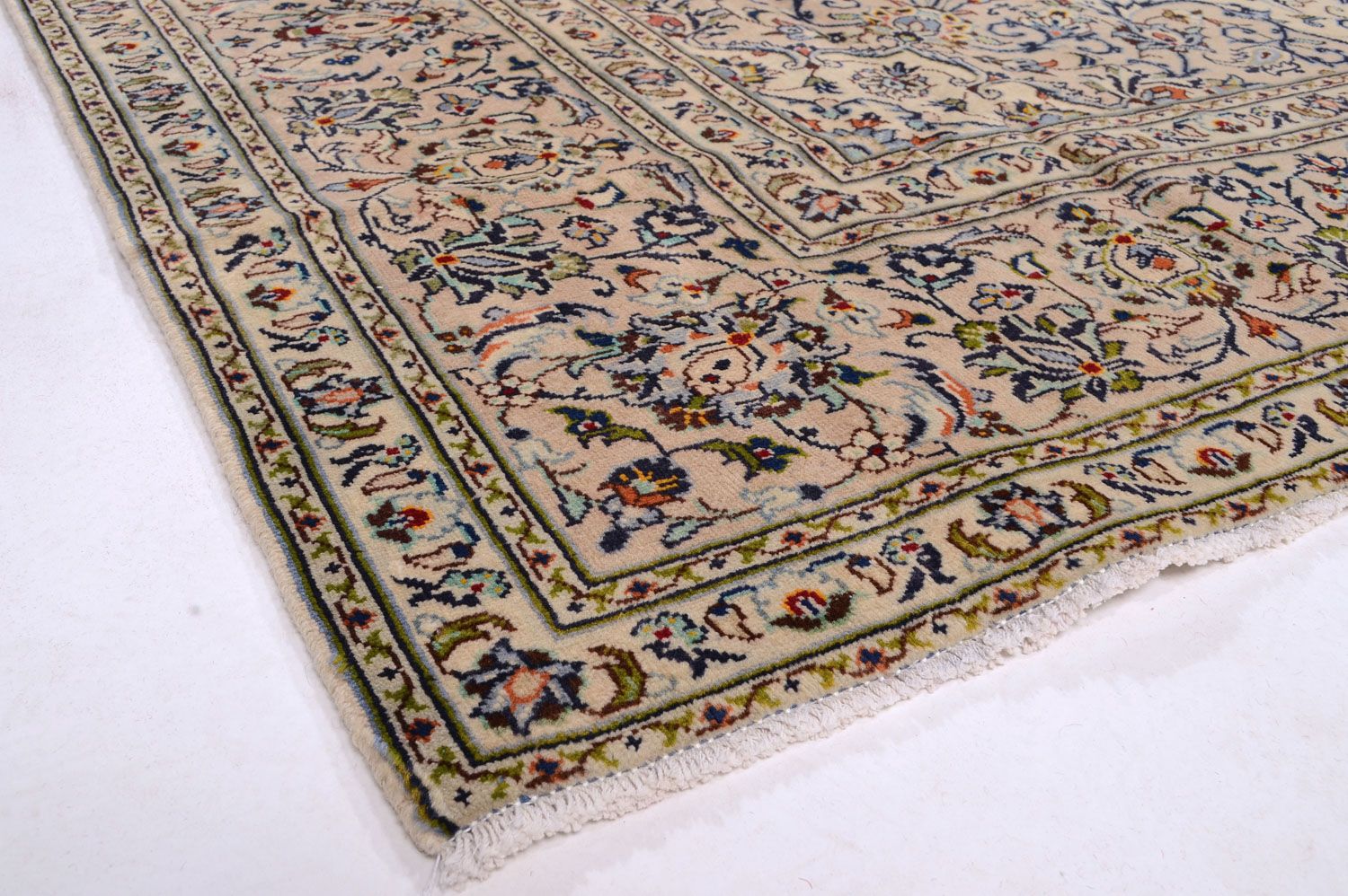 Tapis persan - Keshan - 338 x 240 cm - beige