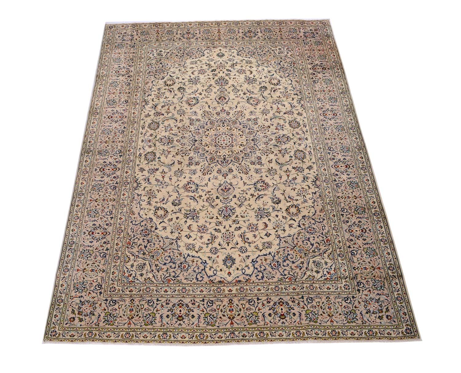 Tapis persan - Keshan - 338 x 240 cm - beige