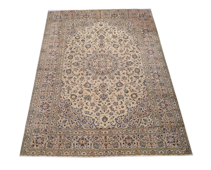 Tapis persan - Keshan - 338 x 240 cm - beige