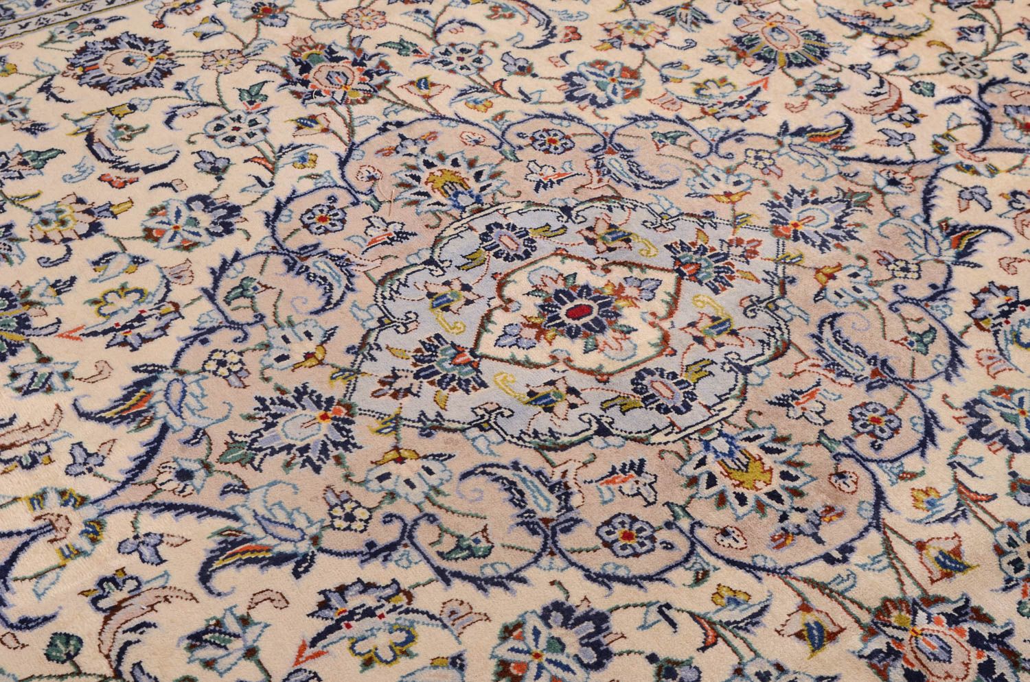 Tapis persan - Keshan - 362 x 252 cm - beige