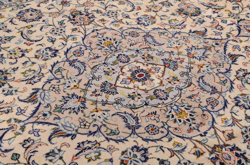 Tapis persan - Keshan - 362 x 252 cm - beige