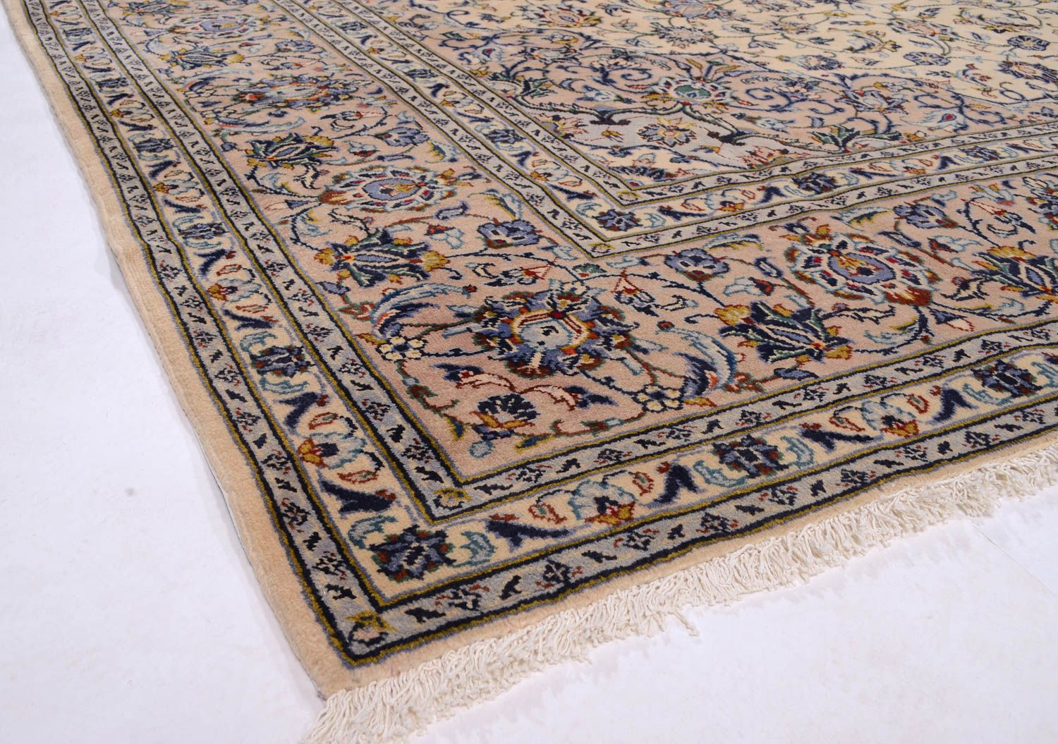 Tapis persan - Keshan - 362 x 252 cm - beige
