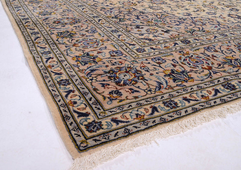 Tapis persan - Keshan - 362 x 252 cm - beige
