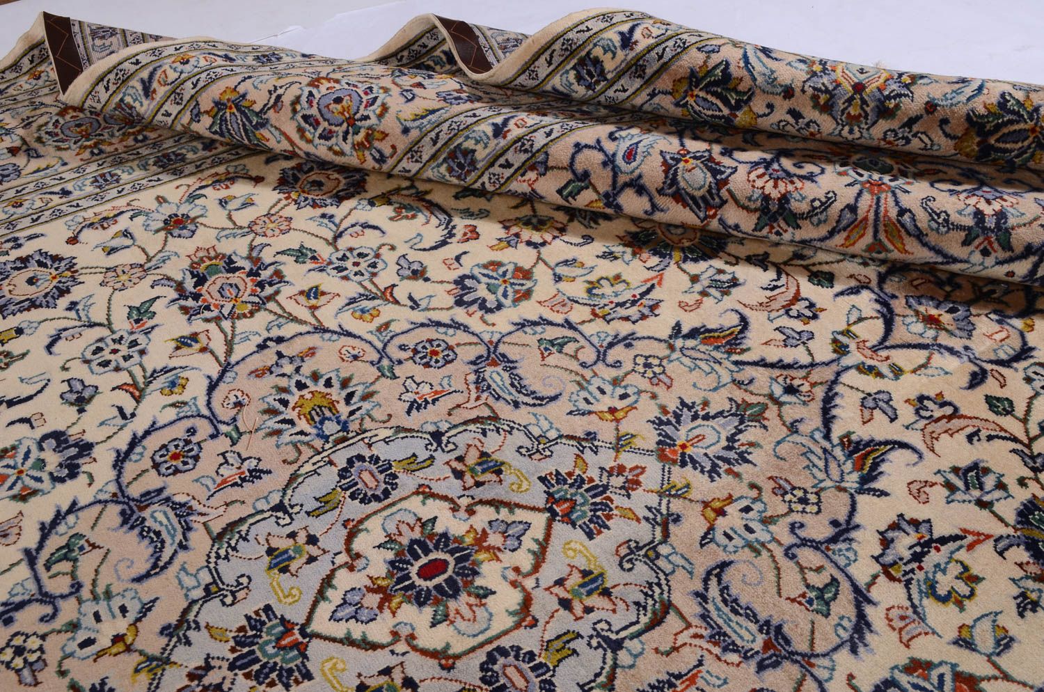 Tapis persan - Keshan - 362 x 252 cm - beige