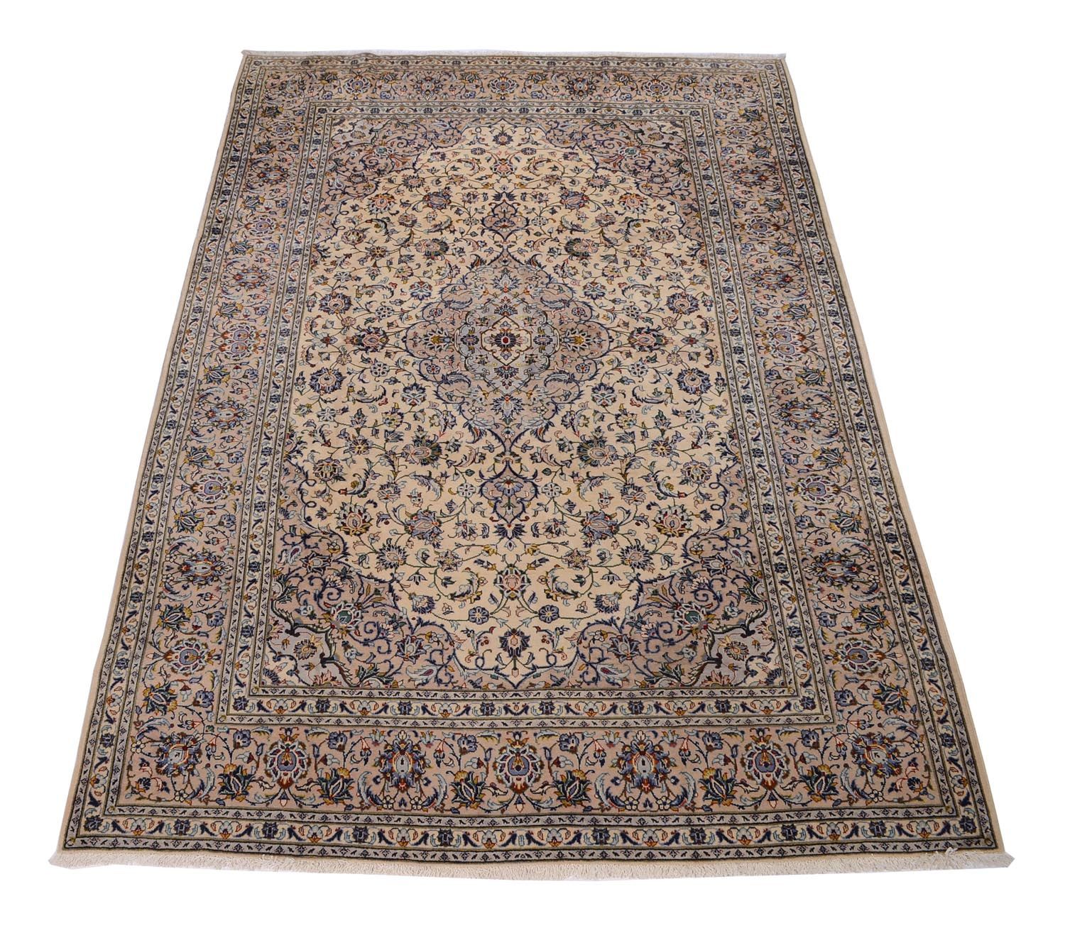 Tapis persan - Keshan - 362 x 252 cm - beige