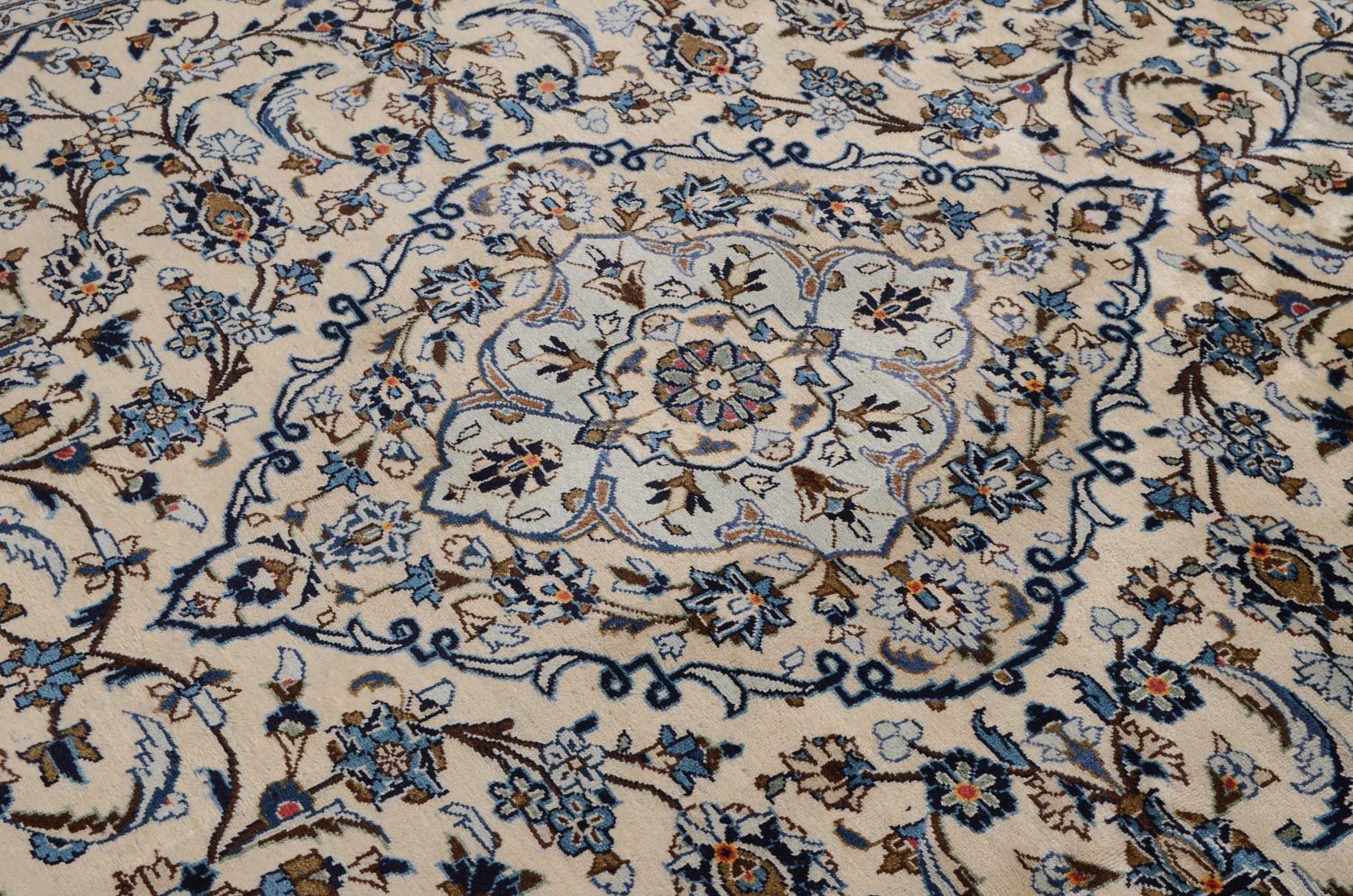 Tapis persan - Keshan - 349 x 248 cm - beige