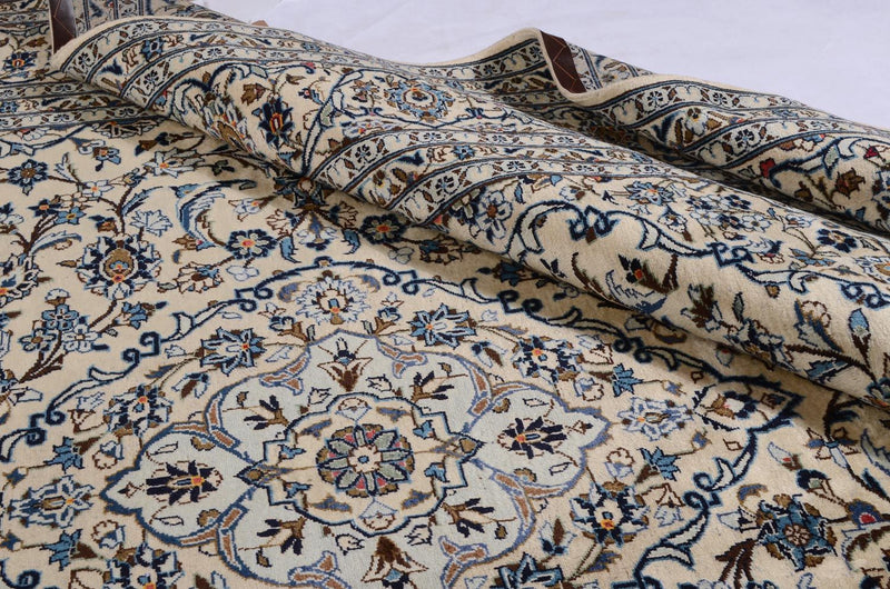 Tapis persan - Keshan - 349 x 248 cm - beige