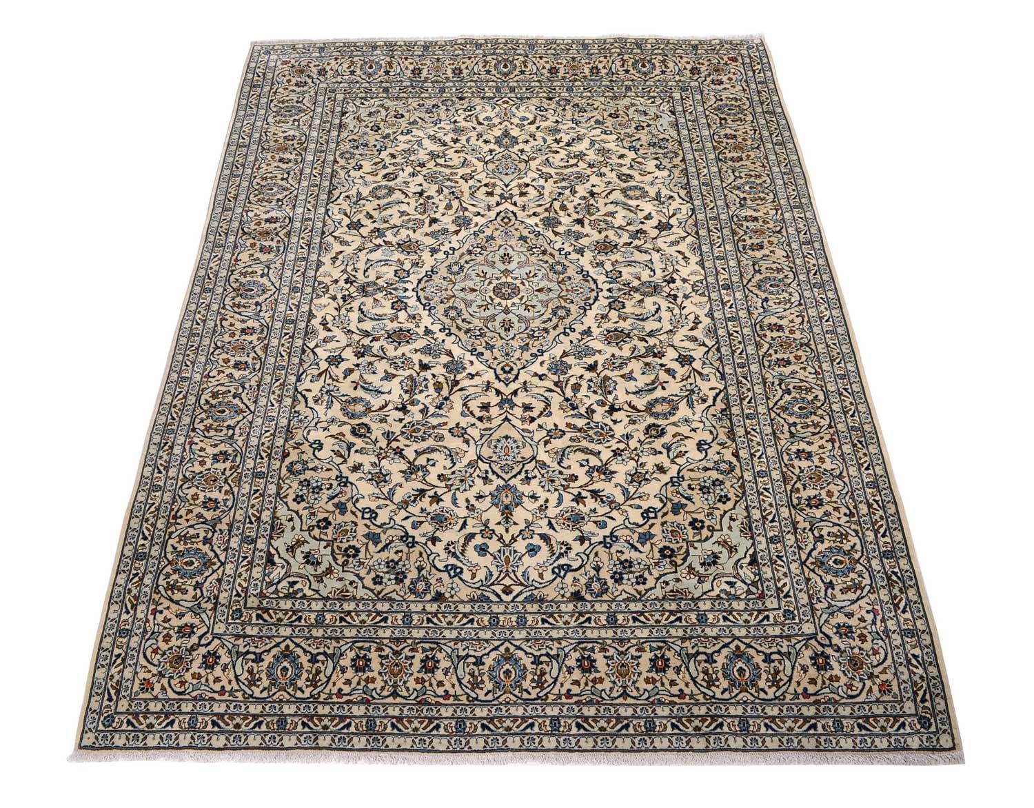 Tapis persan - Keshan - 349 x 248 cm - beige