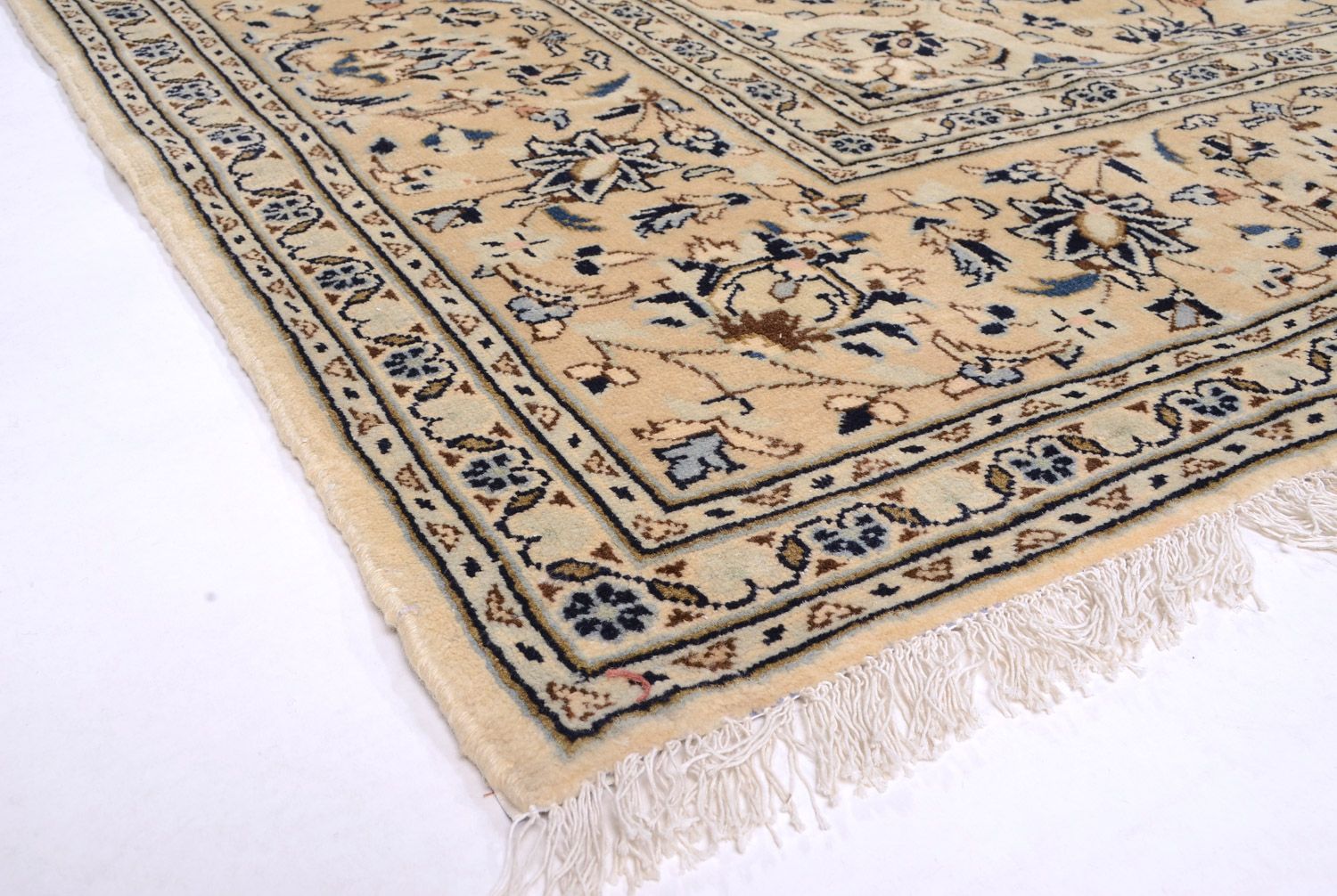 Tapis persan - Keshan - 343 x 242 cm - beige