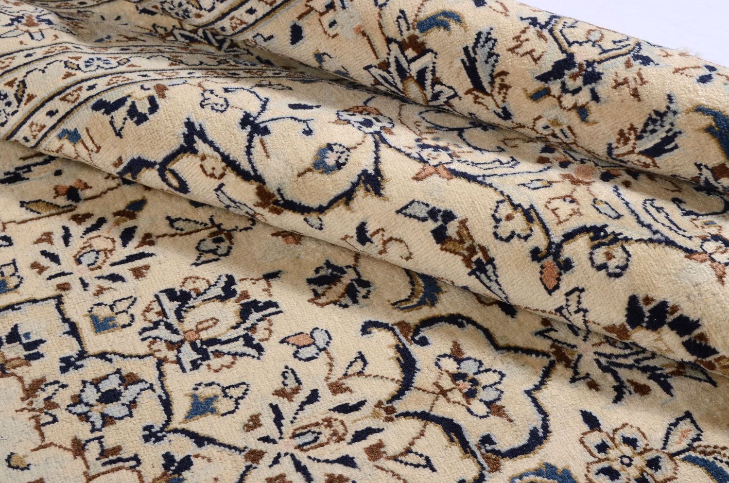 Tapis persan - Keshan - 343 x 242 cm - beige