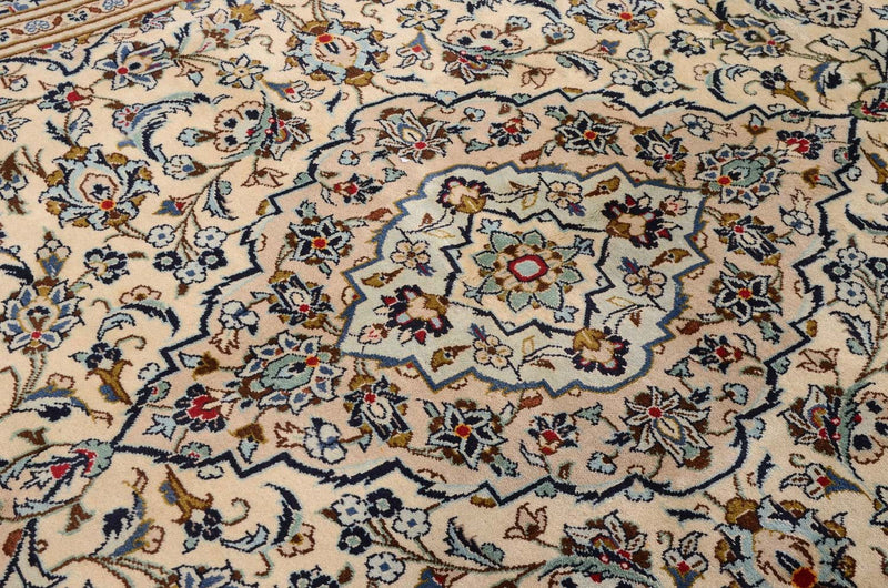 Tapis persan - Keshan - 314 x 192 cm - beige