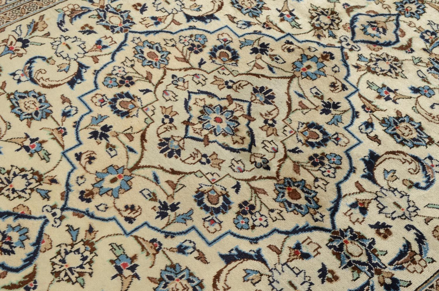 Tapis persan - Keshan - 302 x 194 cm - beige