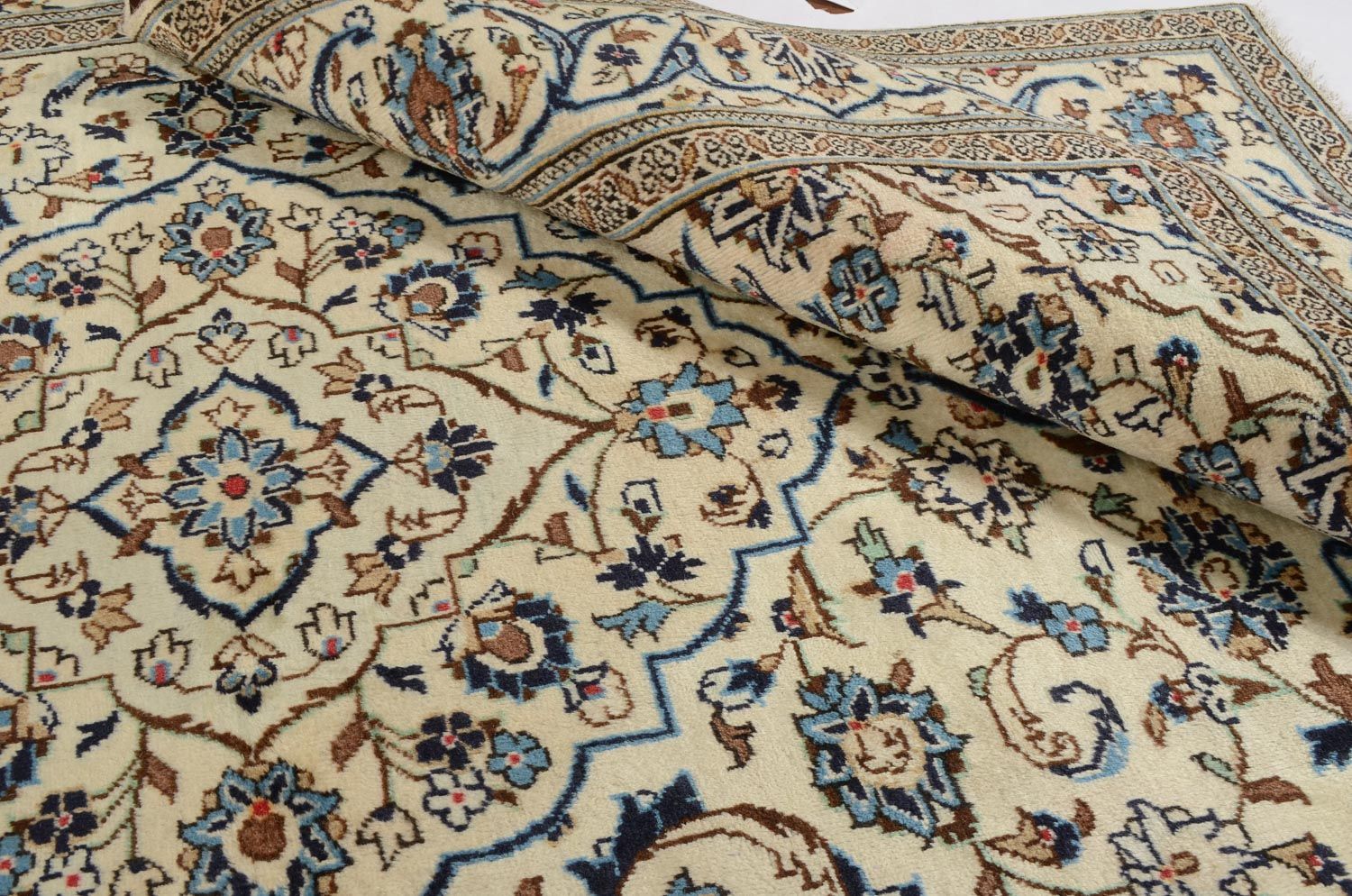 Tapis persan - Keshan - 302 x 194 cm - beige