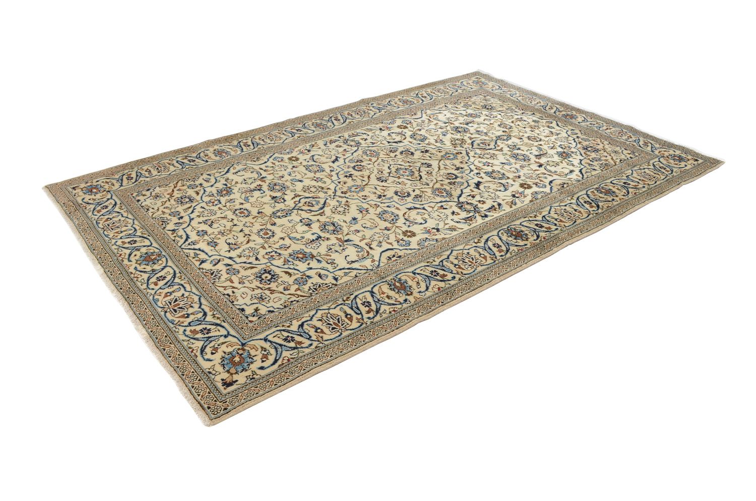 Tapis persan - Keshan - 302 x 194 cm - beige