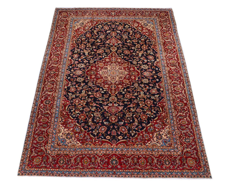Tapis persan - Keshan - 403 x 290 cm - bleu