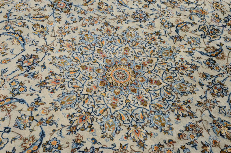 Tapis persan - Keshan - 363 x 240 cm - vert