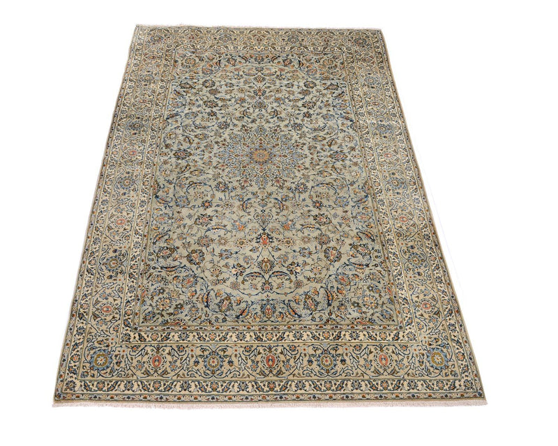 Tapis persan - Keshan - 363 x 240 cm - vert